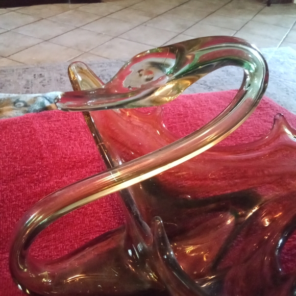 Today only!!!vintage sooner glass swan - Picture 2 of 9
